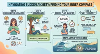 Navigating anxiety Infographic