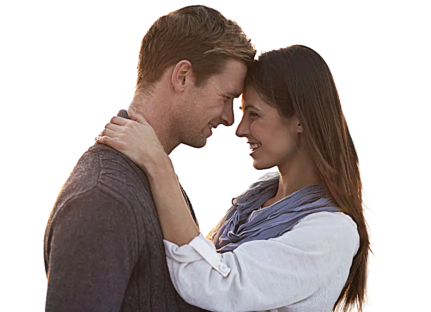 Dollar per minute smiling couple