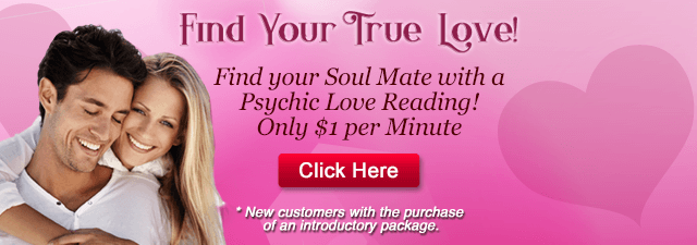 Find your true love. Free psychic love reading.  New customers with the purchase of an introductory package. Click Here