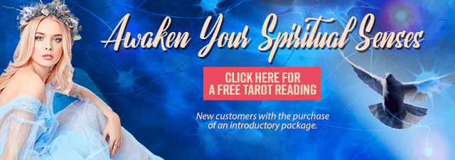 Tarot reading $1 per minute.  New customers with the purchase of an introductory package. Click Here