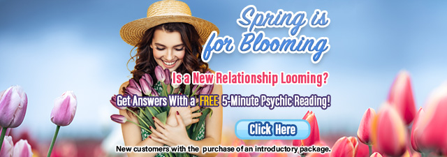 FREE psychic reading! New customers with the purchase of an introductory package. Click Here