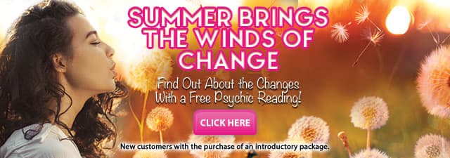 FREE psychic reading! New customers with the purchase of an introductory package. Click Here