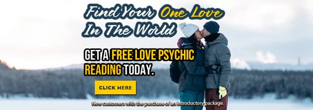 Find your one love in the world. Get a free love psychic reading. New customers with the purchase of an introductory package. Click Here